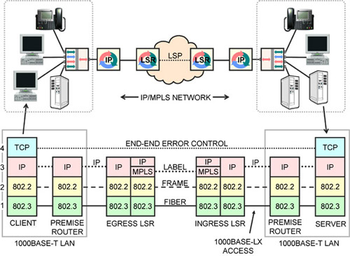 MPLS over TCP/IP